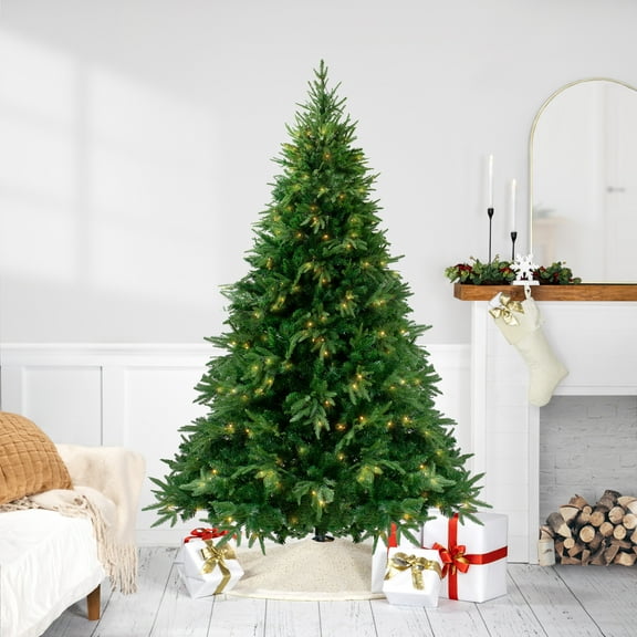 Northlight 6.5' Pre-Lit Silverthorne Fir Artificial Christmas Tree - Clear Lights