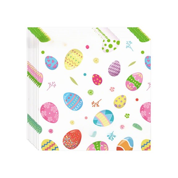 MXTPOV 10pcs Napkins for Party, Cute Easter Eggs Printed Napkins Disposable for Holiday Picnic, Easter Decorations, Disposable Paper Napkins, Home Decor