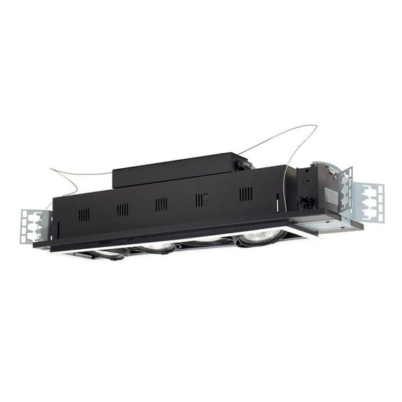 Jesco Lighting MGP30-4WB 4 - Light Double Gimbal Linear Recessed Line Voltage Fixture.