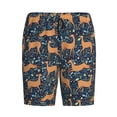 thumbnail image 3 of Picia Reindeer Pajama Shorts for Men, Men's Pajama Bottoms, Sleepwear,Short Pajama Pants-XX-Large, 3 of 9
