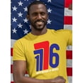 thumbnail image 2 of 1776 Happy Birthday Of America T-Shirt Men -Image by Shutterstock, Male Medium, 2 of 4