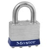 Master Lock 1-5/16" H x 1" W x 1-3/4" L Steel 4-Pin Cylinder Padlock 1 pk Keyed Alike