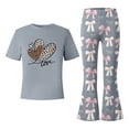 thumbnail image 5 of MuXiKeJi Clothes valentine outfit for 3t girls,Toddler Girl Clothes 3t Graphic Print Lightweight Hooded Sweatshirt and Jogger Sweatpants Clothing Toddler Girls Short Sets, 5 of 5