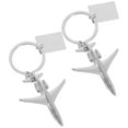 thumbnail image 5 of LOLIPPYY 2-Pack Airplane Keychains: Mini Aircraft Model Key for Backpack, Aviation Gifts for and, 5 of 7