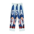 thumbnail image 4 of Balery Men'S Cute Gnomes In Usa Pants,Sleepwear Pants,Pajama Pants,Pj Bottoms Drawstring And Pockets-Small, 4 of 9