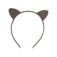 thumbnail image 4 of Unique Bargains 1 Pc Cute Frosted Cat Headbands for Women Dark Brown, 4 of 6