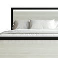 thumbnail image 4 of Castle Place Metal Platform Bed, Twin Size, Simple Design, Light Grey, 4 of 8