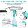 thumbnail image 3 of 4-in-1 Glass Cleaner Scraper, Spray, Squeegee & Microfiber Washer, Glass Cleaning Tool for Indoor Outdoor Windows, Shower Doors, 3 of 5