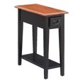 thumbnail image 1 of Leick Furniture Chairside Wood End Table in Slate Black Finish, 1 of 7