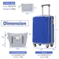 thumbnail image 4 of 20 Inch Carry On Luggage Set 3 Piece with Spinner Wheels, Lightweight Hardshell ABS Suitcase for Weedend Getaways, Business Travel, 4 of 5