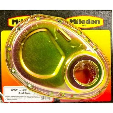 Milodon 65501, Sbc Timing Cover - Gold Aftermarket High Performance Parts