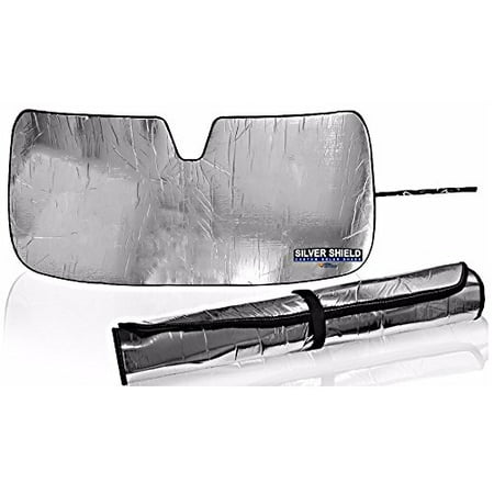 Toyota 4runner Windshield - 2003-2009 Toyota 4 Runner Silver Shield Custom Fit Roll Up Reflective Windshield Sun Shade