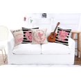 thumbnail image 2 of Happy Valentine‘s Day Pillow Covers 16x16 Inch Set of 4 Black White Stripes with Cupid Arrow Pink Heart You & Me Sweet Quotes Throw Pillow Cases Cotton Linen Farmhouse Decorative Pillowcases, 2 of 4