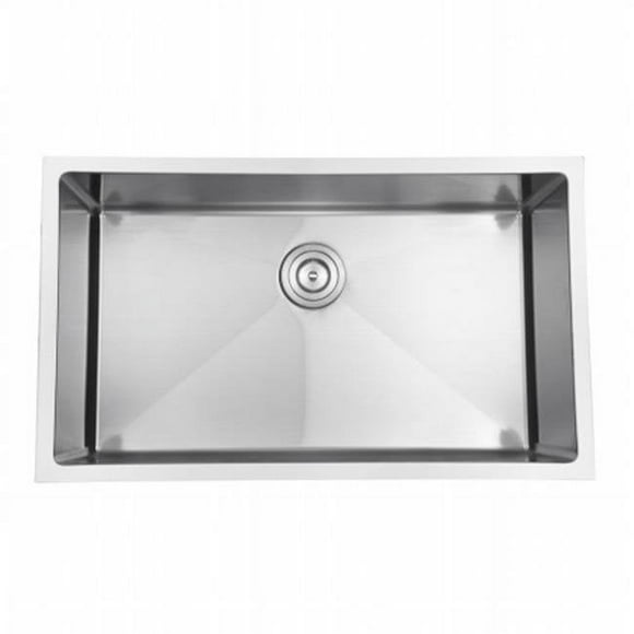 Ruvati RVH7400 Undermount 16 Gauge 32 in. Kitchen Sink Single Bowl