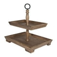 thumbnail image 2 of Two Tiered Wooden Serving Stand, 2 of 6