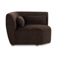 thumbnail image 7 of Pemberly Row Modern Corner Chair Espresso Fabric Corner Chairs, 7 of 7
