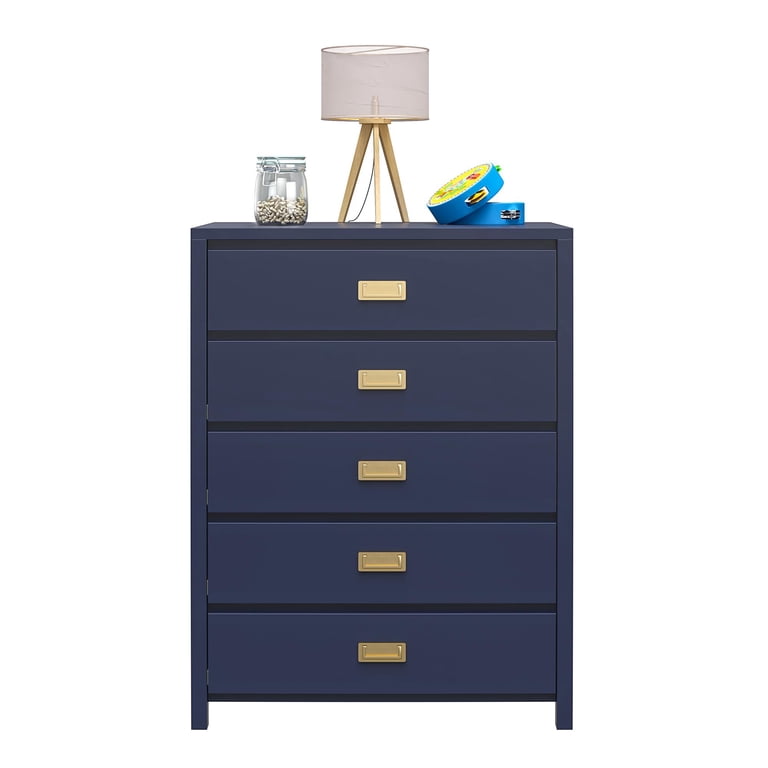 Max & Finn Haven 5-Drawer Kids' Dresser, Navy - Walmart.com