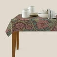 thumbnail image 4 of William Morris Tablecloth,Retro Red Floral Table Cloth Wipeable Polyester Fabric Vintage Flower Washable Table Cover for Kitchen Dinning Decorations,Rectangle 60X120, 4 of 6