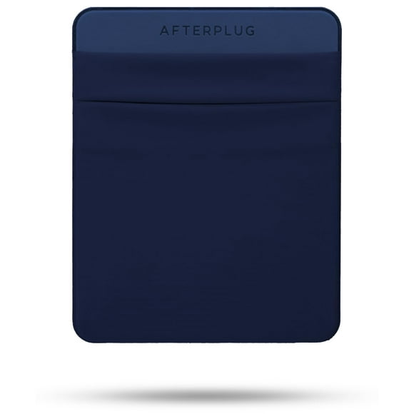 Funda adhesiva Afterplug con 2 bolsillos para portátil, color azul
