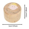 thumbnail image 3 of Wooden Baby Keepsake For First Hair And Tooth Memory Holder Desktop Display Ornament, 3 of 7