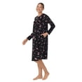 thumbnail image 2 of Aria Women's Knit Velour Long Sleeve Ballet Nightgown, Sizes S to 5X, 2 of 5