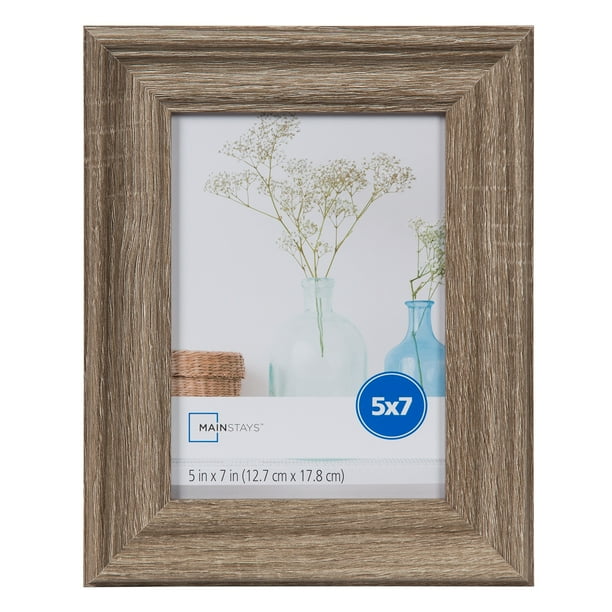 Mainstays 5" x 7" Traditional Rustic Gray Picture Frame