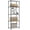 Chrome, variant on IZEUK 4 Tier Metal Wire Shelf Unit, Storage Rack Organizer for Garage, 352 Lbs, 17.7" W x 11.8" D x 41.9" H, Black