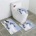 thumbnail image 1 of ABPHQTO Ver la cima del monte Everest desde Kala Patthar Juego de alfombras de baño de 3 piezas Alfombra de baño Alfombra de contorno y tapa de inodoro ABPHQTO Cont-CHAPPLE-11594, 1 of 2