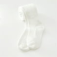 thumbnail image 2 of Zshosam Warm Tights for Girls Winter Girls Fleece Lined Tights Winter Warm Thermal Thick Leggings Under Dress with Cozy Lining Size 4T 6T,(White 4-6 Years), 2 of 7