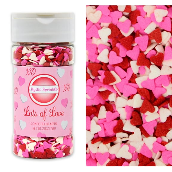 Mystic Sprinkles Lots Of Love Confetti Hearts 2.8 oz.