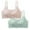 Green, variant on 2 Pack Back-Smoothing Bra Balconette Bra Women Embroidered Glossy Comfortable Breathable Bras Comfort Bralettes Everyday Bra Seamless Soft Cup Bra Underwear Multicolor
