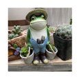 thumbnail image 1 of nipocaio Cute Resin Frog Miniature Pendant Paparazzi Creative Gift Garden Swing Chair Desktop microview, 1 of 5