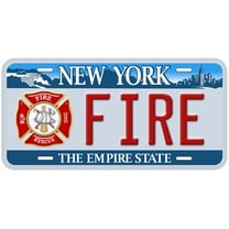New York Fire And Rescue Novelty Car Auto License Plate