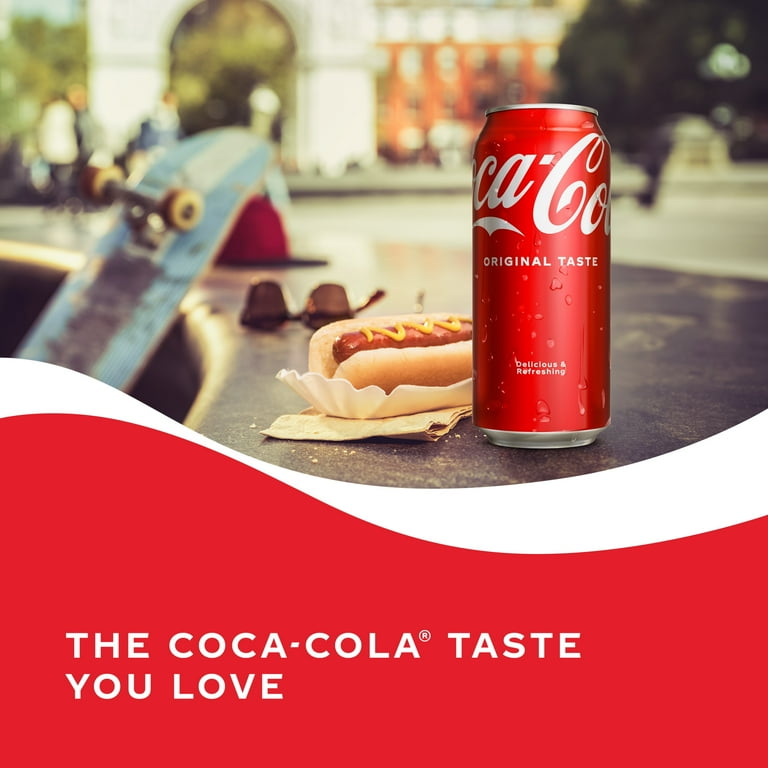 Coca-Cola Soda Pop, 16 fl oz Can - Walmart.com