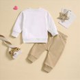 thumbnail image 5 of HCNTES Baby Boy Winter Clothes Toddler Kids Baby Boy Fall Outfits Valentine's Day Letter Print Long Sleeve Tops Pants Winter Clothes Sets Kids Valentine's Day Top Bottoms Pants Set Outfits, 5 of 8