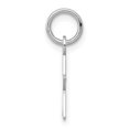 thumbnail image 2 of 14k White Gold Solid Polished Plain .013 Gauge Engraveable Star Charm 17x11mm Wide Pendant Necklace for Women, 2 of 2