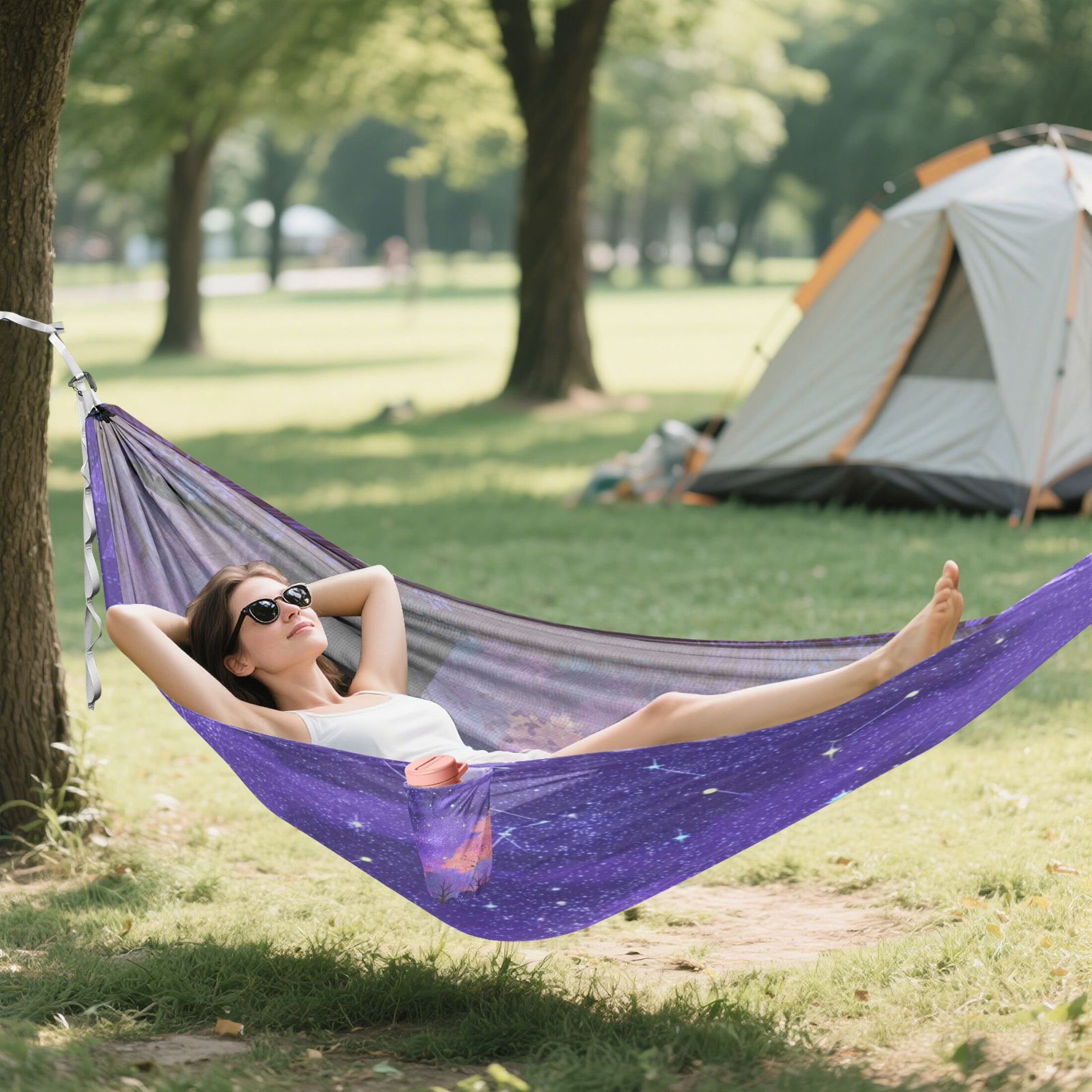 Hammock Camping Hammock Nylon Portable Hammock Travel Camping Hammock Black Cat Cute
