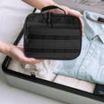 thumbnail image 6 of Toiletry Bag for Men Travel Toiletry Organizer Dopp Kit Travel Organizer Toiletries Bag Shaving Hygiene Bag Bathroom Hanging Men's Toiletry Bag for Short Trips Black, 6 of 8