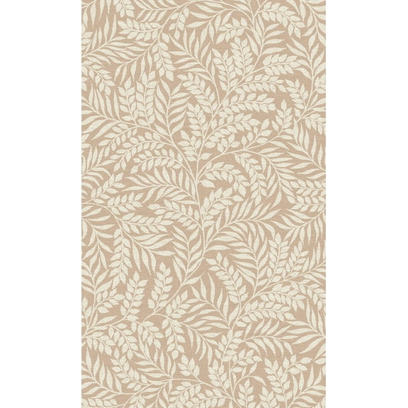 Orange Trailing Minimalist Leaves Tropical Wallpaper