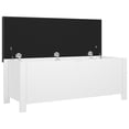 thumbnail image 2 of vidaXL Storage Box with Cushion White 105x40x45 cm, 2 of 4