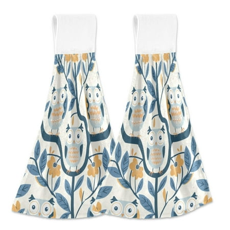 

2 Bathroom Towels Kitchen Towels 18.2x14In Velcro Hand Wipes Dish Cloths & Dish Towels Washroom Towels Face Towel Hand Wipes Cute Owl