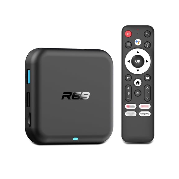 R69 Android 14.0 TV BOX - 2GB RAM16GB ROM, WiFi 6, 4K Support, USB 3.0 BT5.0 Home Smart Home Player