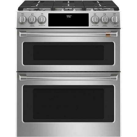 Café C2S950P2MS1 7 Cu. Ft. Stainless Dual-Fuel Double Oven Range