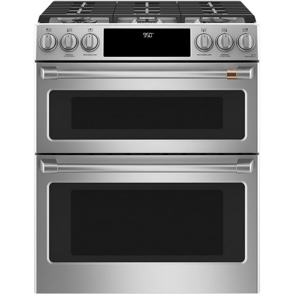 Café C2S950P2MS1 7 Cu. Ft. Stainless Dual-Fuel Double Oven Range