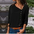 thumbnail image 2 of Jiyugala Women's Button Down Shirts Plus Size Loose Casual Tops, 2 of 5