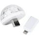 thumbnail image 1 of Mini USB Disco Light LED Magic Ball Light Luz de techo con adaptador de teléfono inteligente para DJ Decoración Fiesta Navidad Fiesta de Halloween Club para automóvil y teléfono celular IPhone, 1 of 2