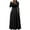 Black, variant on Samickarr Plus Size Maxi Dresses For Women Long Sleeve Casual Round Neck Ankle-Length Dress Swing Long Fall Dresses For Women
