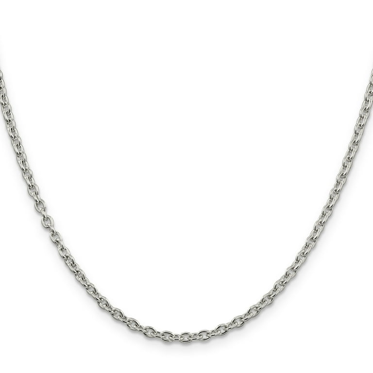 Sterling Silver Cable Chain 18