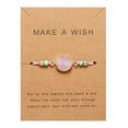 thumbnail image 1 of WREESH Natural Stone Adjustable Woven Paper Card Bracelet Decorative Bracelet, 1 of 1