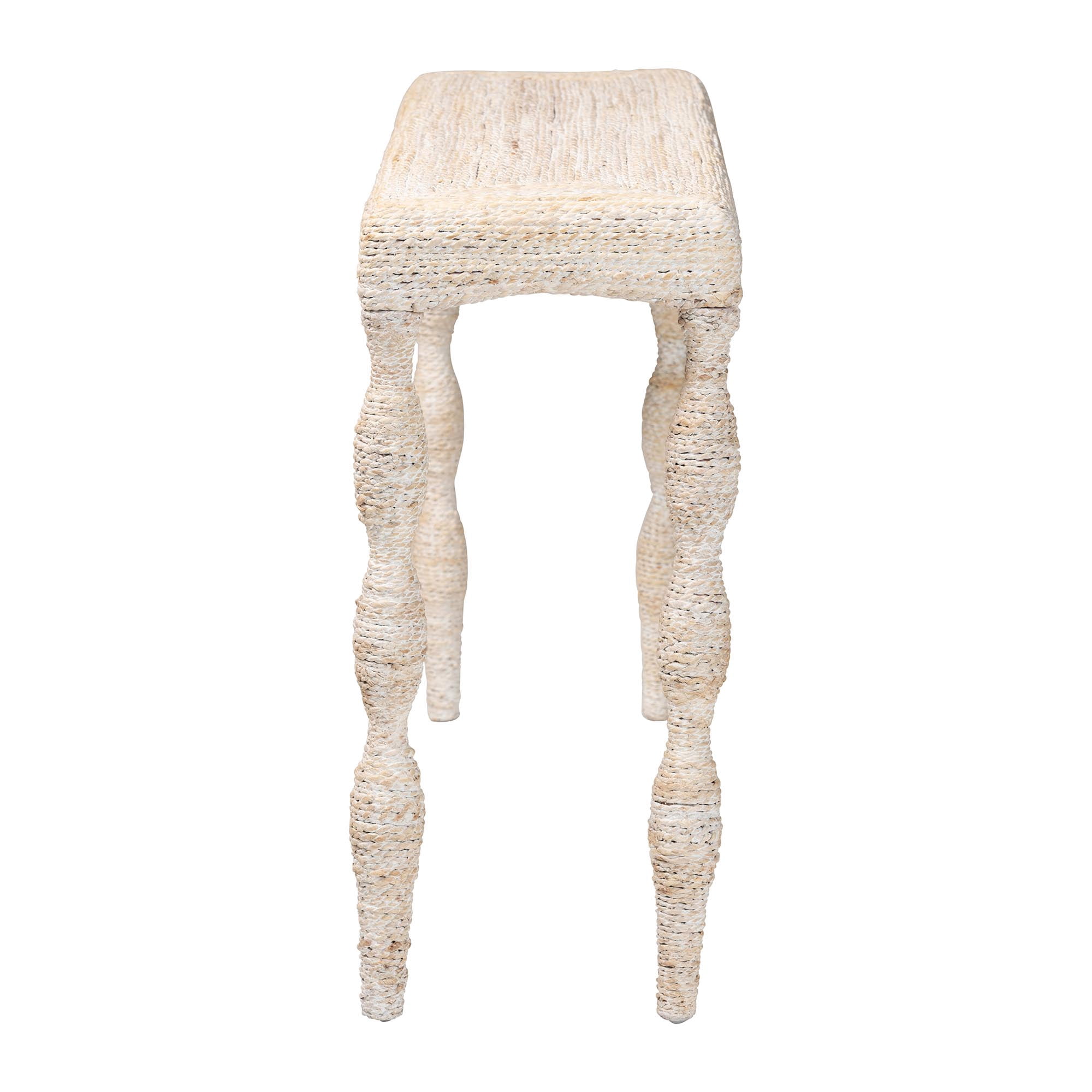 bali & pari Lejane Cottage Console Table, White Wash